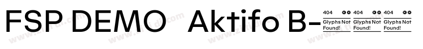 FSP DEMO   Aktifo B字体转换